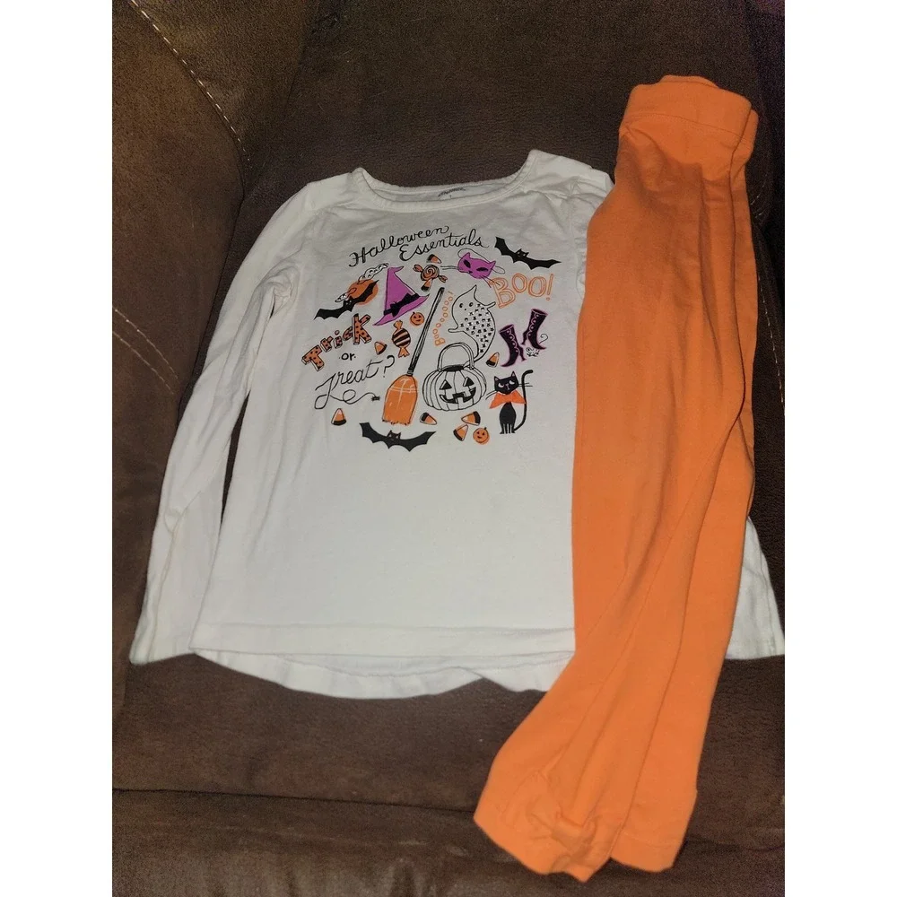 Gymboree the Halloween shop Halloween essentials top and pants size 7